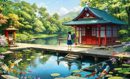 08870-2107410001-1girl, looking at the viewer, water, pond, lake, shrine, koi.png